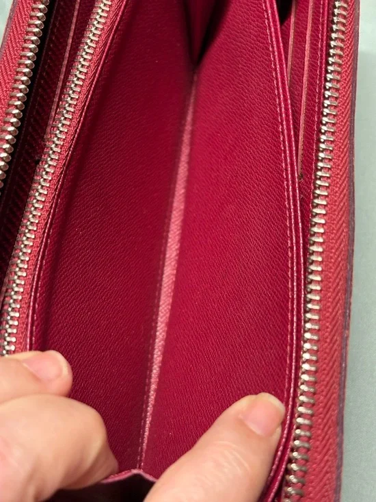 Louis Vuitton Fuchsia Epi Leather Zippy Wallet Silver Hardware France - Picture 10 of 14